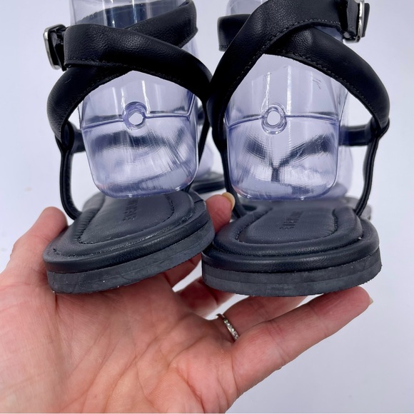 NEW Everlane Black Leather Endless Summer Ankle Strap Sandal in Size 7 - Picture 11 of 16